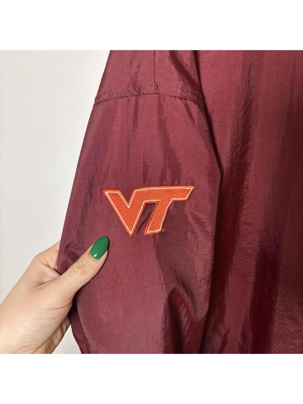 VTG 90s Virginia Tech Champion Pullover Men’s Size XL Maroon Hokies Football Szn - Picture 4 of 7